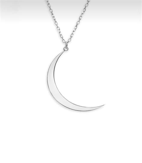 14k Solid Gold Moon Star Necklace Gold Crescent Necklace Etsy