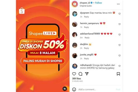 Shopee Promo Besar Besaran Di Shopee Live Semua Diskon 50 Persen