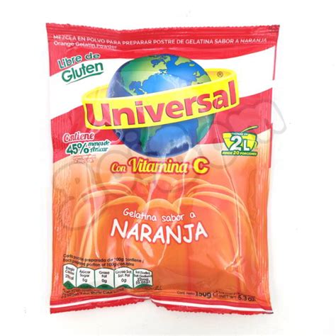 Boi Bom Universal Gelatina Naranja L