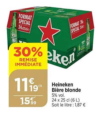 Promo Heineken Bi Re Blonde Chez Bi Icatalogue Fr