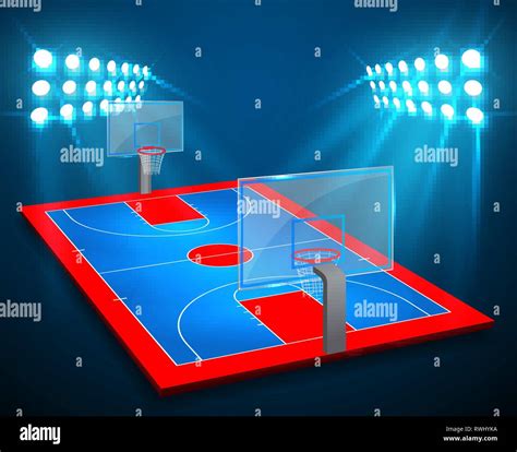 Basketball arena lights Stock Vector Images - Alamy