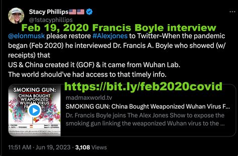 Stacy Phillips🇺🇸🇺🇸 On Twitter The Covid 19 Virus Was Genetically