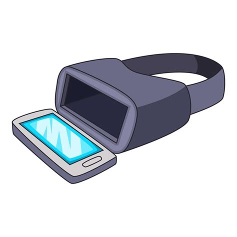 Premium Vector VR Glasses For Smartphone Icon Cartoon Illustration Of