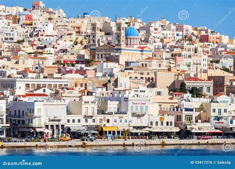 Syros Island In Greece Editorial Photo Image Of City