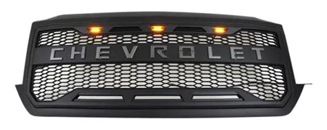 Parrilla Led Chevrolet Silverado Off Road Negra