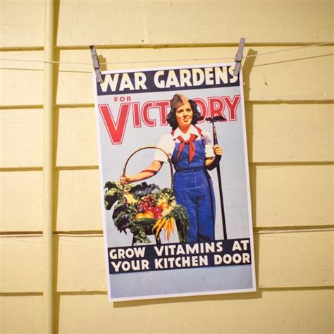 War Gardens for Victory - Vintage Poster Reproduction – Authentic Heirlooms