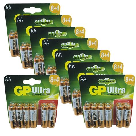 96 X AA Batteries GP Ultra Alkaline Power High Powered 15AU 1 5V LR6