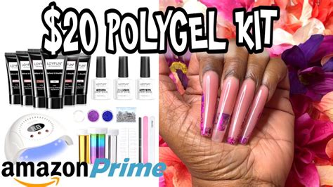 Testing Amazon Polygel Kit Xxl Coffin Nails With Polygel Youtube