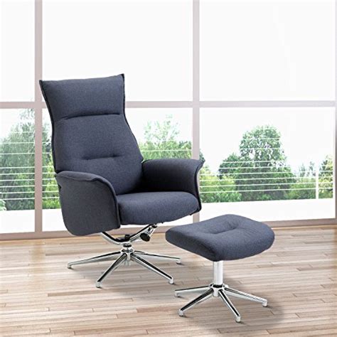 Homcom Fauteuil Relax Inclinable Pivotant Avec Repose Pied Design