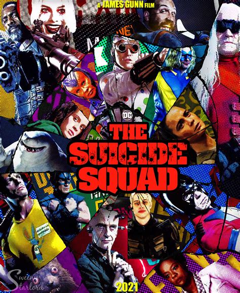 [Fan Art] The Suicide Squad (2021) poster made by me. This is my most ...