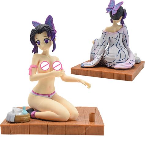 Anime Demon Slayer Figure Sitting Yukata Kochou Shinobu Kneeling Naked Mitsuri Kanroji Figurine