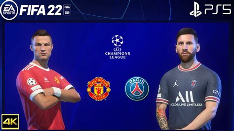 Fifa 22 Ps5 Manchester United Vs Psg Uefa Champions League 4k