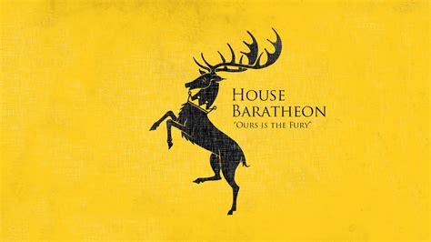 Wallpaper Illustration Game Of Thrones Sigils Yellow Background