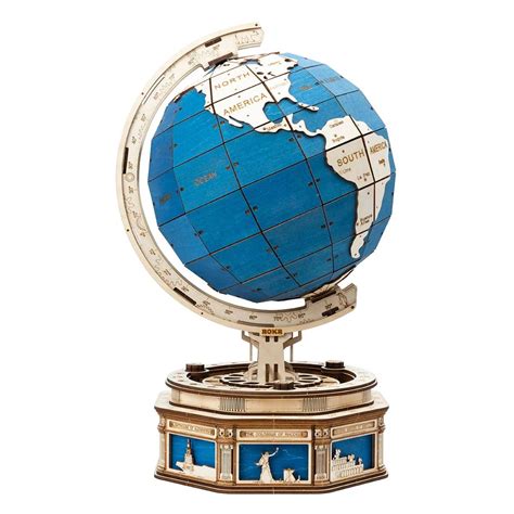 Globo Terraqueo Puzzle D De Madera The Globe Fzcubes