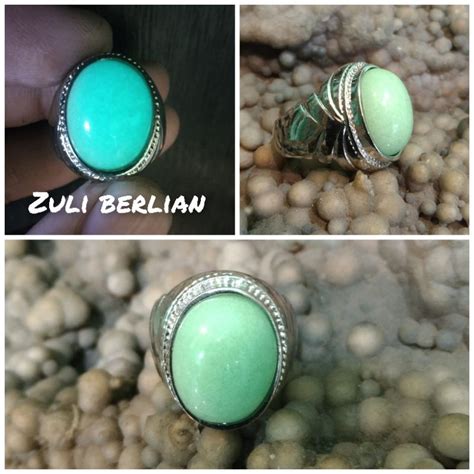 Jual Cincin Batu Akik Pospor Hijau Nyala Dalam Gelap Shopee Indonesia