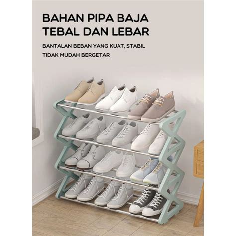 Jual Bonbox Rak Sepatu Sandal Samono Shoe Rack Sendal Rak Serbaguna