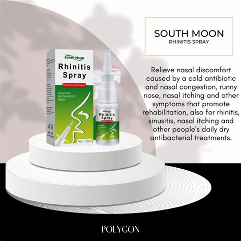 South Moon Nasal Spray Anti Snoring Chronic Rhinitis Sinusitis Spray