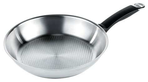 Kuhn Rikon Silver Star Stainless Steel Frying Pan With Waffle Base