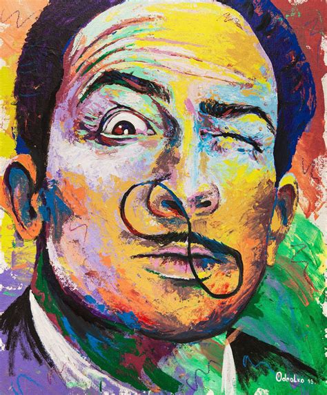 Salvador Dali Portrait Painting