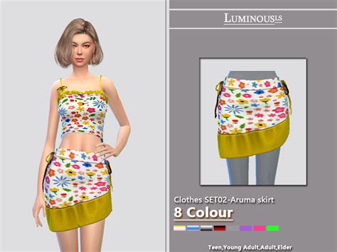 The Sims Resource Clothes SET02 Aruma Skirt