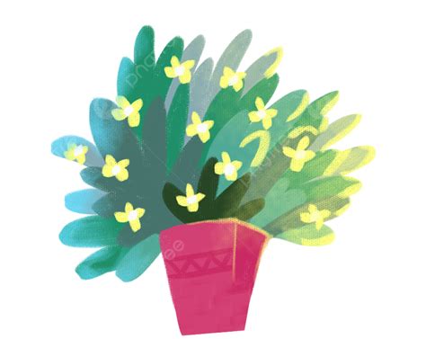 Potted Flower Pot Potted Plants Flower Pot Fresh Flowers Png