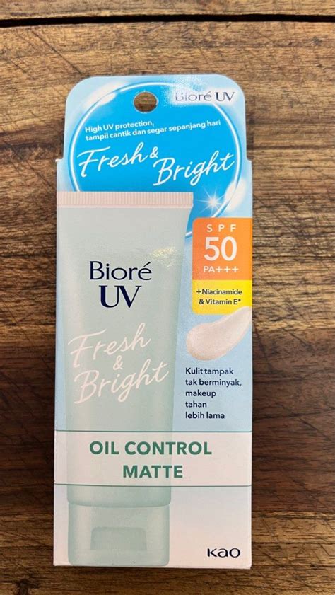 Biore UV Fresh Bright Oil Control Matte Sunscreen SPF 50 PA