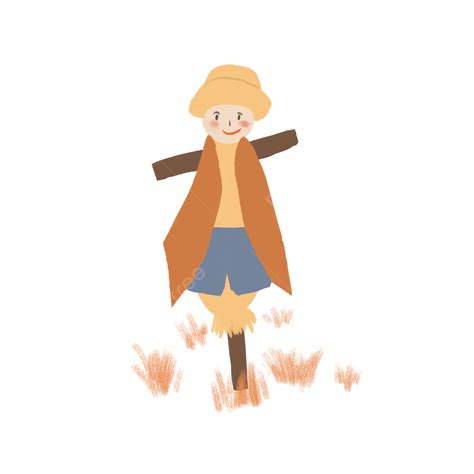 Hand Drawn Autumn Png Image Hand Drawn Autumn Scarecrow Fall