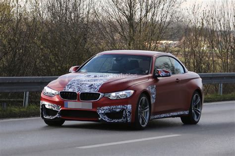 Spyshots Bmw M4 Convertible Spotted With Red Frozen Paint Autoevolution