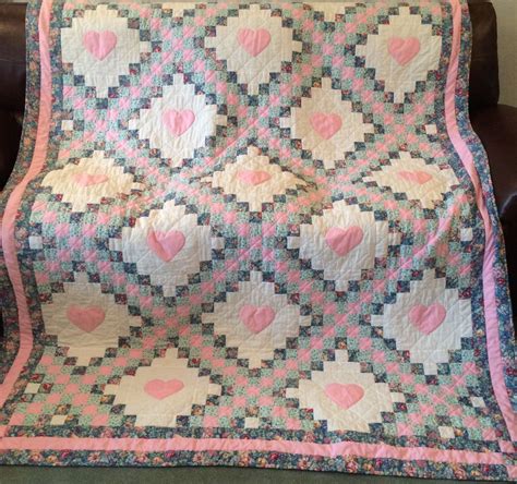 Kellys Triple Irish Chain Quilt Double Bed Size Circa 1993 Double