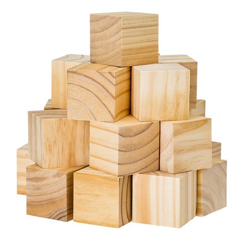 Buy Wooden Cubes For Arts And Crafts DIY Photo Blocks 2 Inch