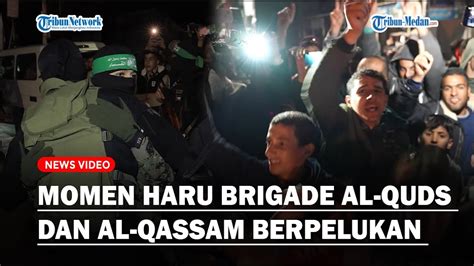 Teriakan Takbir Menggema Saat Brigade Al Quds Dan Al Qassam Berpelukan