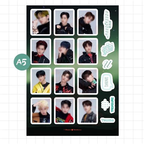 Jual Stiker Kpop Treasure The Second Step Chapter One Edition Unofficial Fanmade Shopee