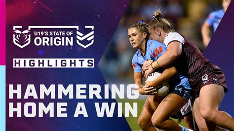 U19 Women’s State Of Origin Highlights Nsw V Qld Nrl On Nine Youtube