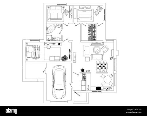 floor plan sketch Stock Photo - Alamy