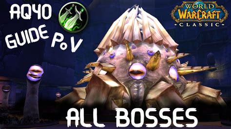 All Bosses Aq40 Rogue Daggers Pov Gameplayguide Wow Classic Youtube