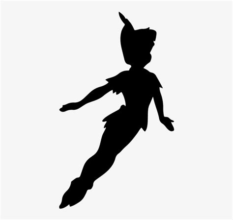 Silueta Peter Pan Ref - Flying Peter Pan Silhouette Transparent PNG - 862x862 - Free Download on ...