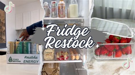 Fridge Restock Organization Asmr Youtube