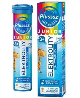 PLUSSSZ JUNIOR ELEKTROLITY Complex 20 tabl musujących PROFILAKTYKA