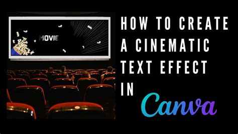 How To Create A Cinematic Text Effect In Canva Youtube