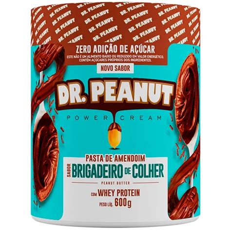 Pasta De Amendoim Sabor Brigadeiro De Colher Whey Protein Isolado