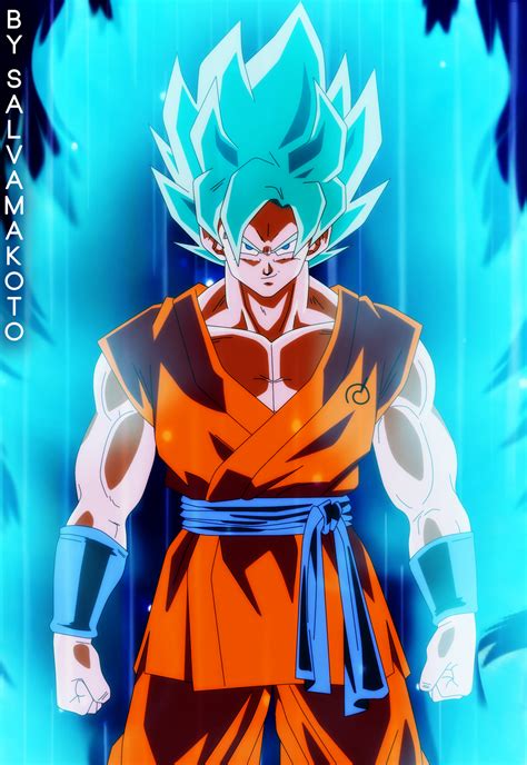 Goku Super Saiyajin Azul By Salvamakoto On Deviantart Super Anime