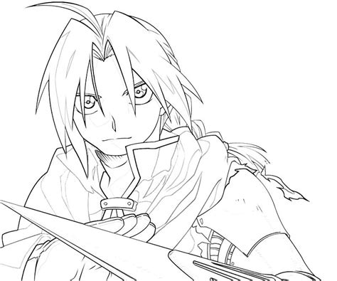 Edward Elric Coloring Pages At Free Printable