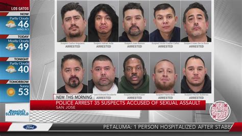 San Jose Police Arrest 35 Suspects Accused Of Sexual Assault Youtube