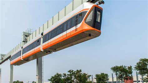 China's latest, fastest 'Skytrain' begins trial runs - YouTube