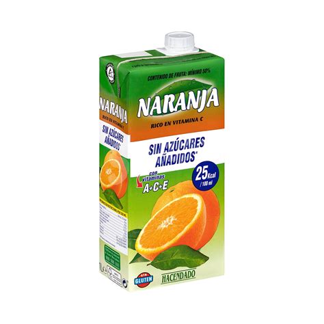 Hacendado Néctar de naranja sin azúcares añadidos Brick 1 l