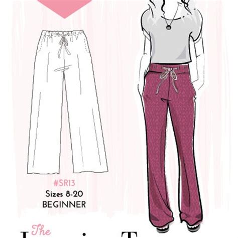 PDF Simple Sew Palazzo Trousers Sewing Pattern Capsule Etsy