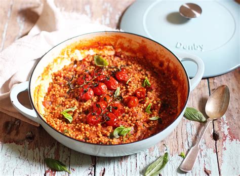 Roast Tomato And Basil Buckwheat Risotto