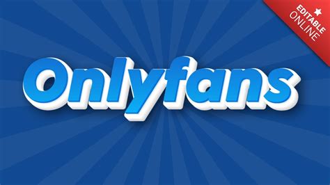 Onlyfans 3D Blu Con Sfondo Manga Generatore Di Effetti Di Testo