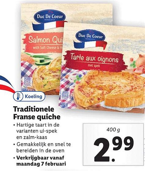 Duc De Coeur Traditionele Franse Quiche Aanbieding Bij Lidl 1Folders Nl