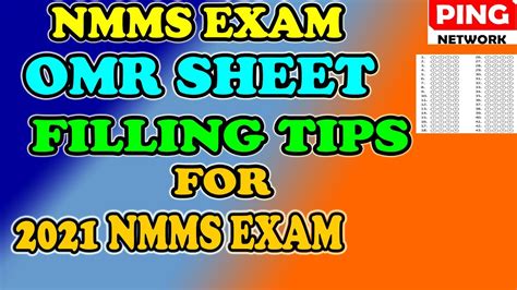 NMMS EXAM OMR SHEET FILLING TRICKS FOR 2021 NMMS EXAM IN TELUGU PING